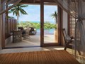Accédez a votre piscine privée depuis la Swim-up Villa