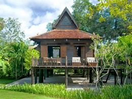 La maison Khmer de l'hôtel Amansara à Siem Reap