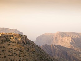 Vue de l'Anantara Al Jabal Al Akhdar situé dans la région du Djebel Akhdar