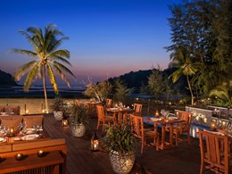 Autre vue du restaurant Sala Layan de l'Anantara situé sur la plage de Layan 