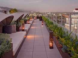 Proftez de vues splendides depuis le toit de l'Andaz West Hollywood.