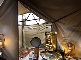 Salle de bain des tentes