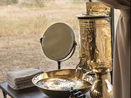 Lavabo dans le pur style out of Africa