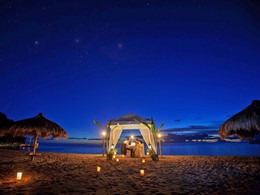 Dîner romantique sur la plage de l'Anse Chastanet