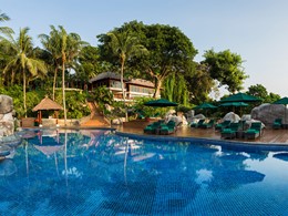 La piscine de l'hôtel Banyan Tree à Bintan
