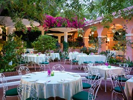 Le restaurant Polo Patio de l'hôtel Beverly Hills