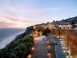 Repas romantique au Bulgari Resort, à Bali