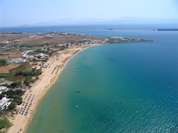 Vue aérienne de la plage