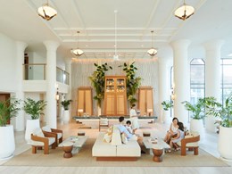 Le lobby de l'hôtel