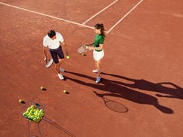 Le court de tennis du Club Med Da Balaia au Portugal