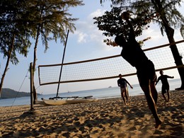 Volleyball de plage à l'hôtel Dusit Thani Resort en Thailande