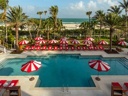 La piscine du Faena Hotel Miami Beach, aux Etats-Unis