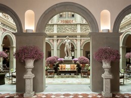Le lobby de l'hôtel et ses influences de la Renaissance