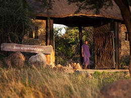 L'entrée du Four Seasons Safari Lodge Serengeti