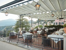 Le restaurant Timeo, l'un des restaurants les plus pittoresques de Sicile