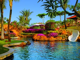 La piscine de l'hôtel Grand Hyatt, situé à Bali