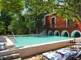 La piscine de l'Hacienda Santa Rosa au Mexique