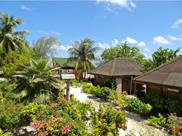 Vue de l'hôtel Havaiki Lodge Fakarava en Polynésie