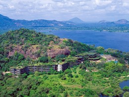 Vue aérienne de l'hôtel Heritance Kandalama