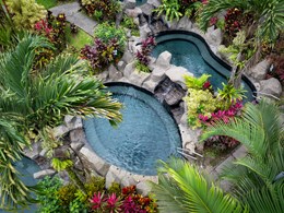 Sources thermales naturelles dans un cadre enchanteur