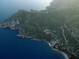 Vue aérienne de l'hôtel Il Pelicano en Italie