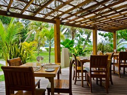 Le restaurant de l'Indian Ocean Lodge aux Seychelles
