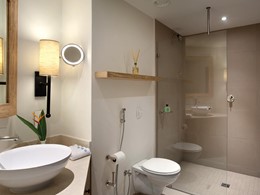 La salle de bain de la Suite du Kempinski Seychelles