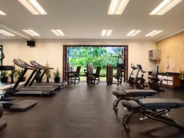 La gym du Kempinski Resort aux Seychelles