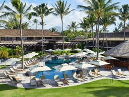 La piscine du Koa Kea Hotel, situé sur l'île de Kauai