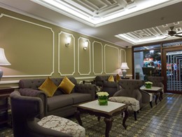 Le lobby de La Siesta Hotel & Spa situé au Vietnam