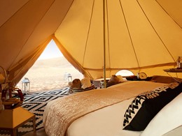 Les tentes du Magic Private Camps sont décorées dans l'esprit des Mille et Une Nuits