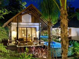 Vue extérieure de la Pool Villa 