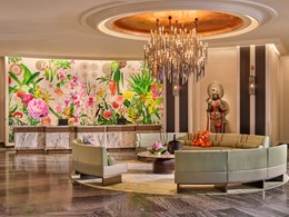 Le lobby de l'hôtel Mandarin Oriental à Singapour