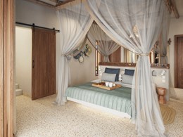 La chambre de la Seafront Villa