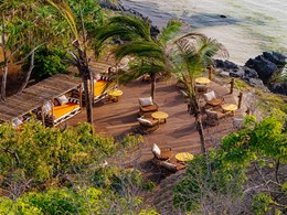 Le cadre verdoyant de l'Upepo Bar