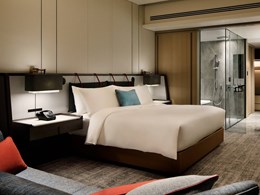 Chambre vue Jardin avec Balcon High Floor (1 King ou 2 Doubles)