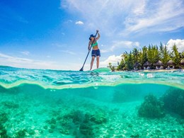 Paddle à l'hôtel Ninamu Resort en Polynésie