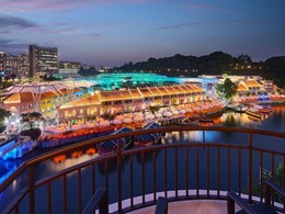 Vue sur la ville depuis l'hôtel