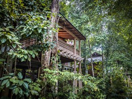 Vue extérieure de la Rainforest Villa du Datai Langkawi