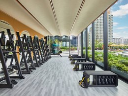 Salle de sport équipée