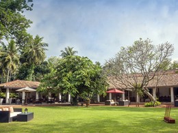 Le jardin de l'hôtel The Wallawwa à Colombo