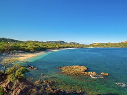 La magnifique plage dorée de Conchal