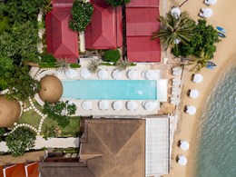 Vue aérienne de l'hôtel