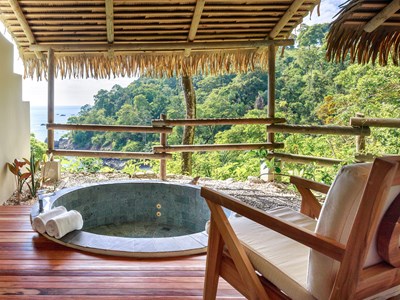 La terrasse de l'Ocean Breeze Suite