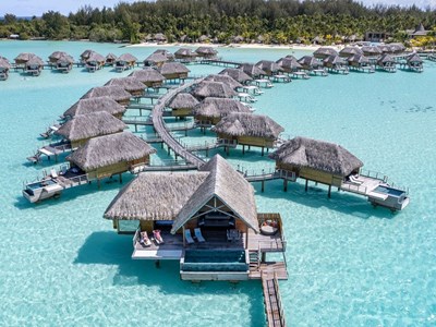 End of Pontoon Overwater Suite with Pool 
