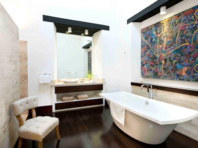 La salle de bain de la Luxury Double
