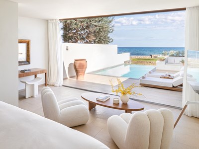 Luxury Junior Suite Private Pool & Gym with Sea View