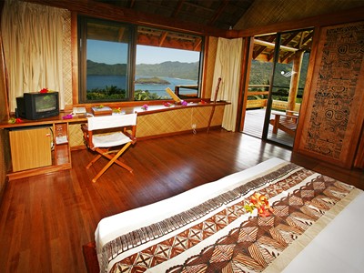 Premium Ocean View Bungalow de l'hôtel Hanakee Pearl Lodge en Polynésie