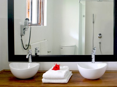 La salle de bain vous offrant tout le confort nécessaire 