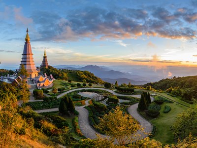 Une journée au parc national de Doi Inthanon, pagodes & villages de montagne 